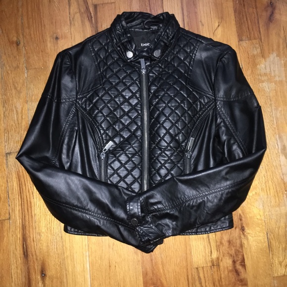 bebe Jackets & Blazers - Bebe Faux Leather Motorcycle Jacket